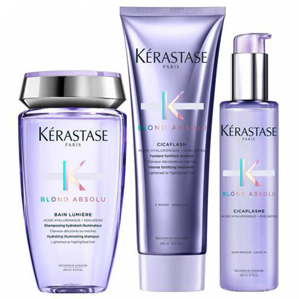 Kérastase Blond Absolu Trio (Shampoo 250 ml + Pflege 250 ml + Serum 150 ml)  - 1
