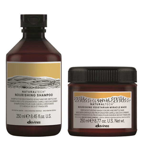 Davines Naturaltech Nourishing Set (Shampoo 250 ml + Maske 250 ml)  - 1