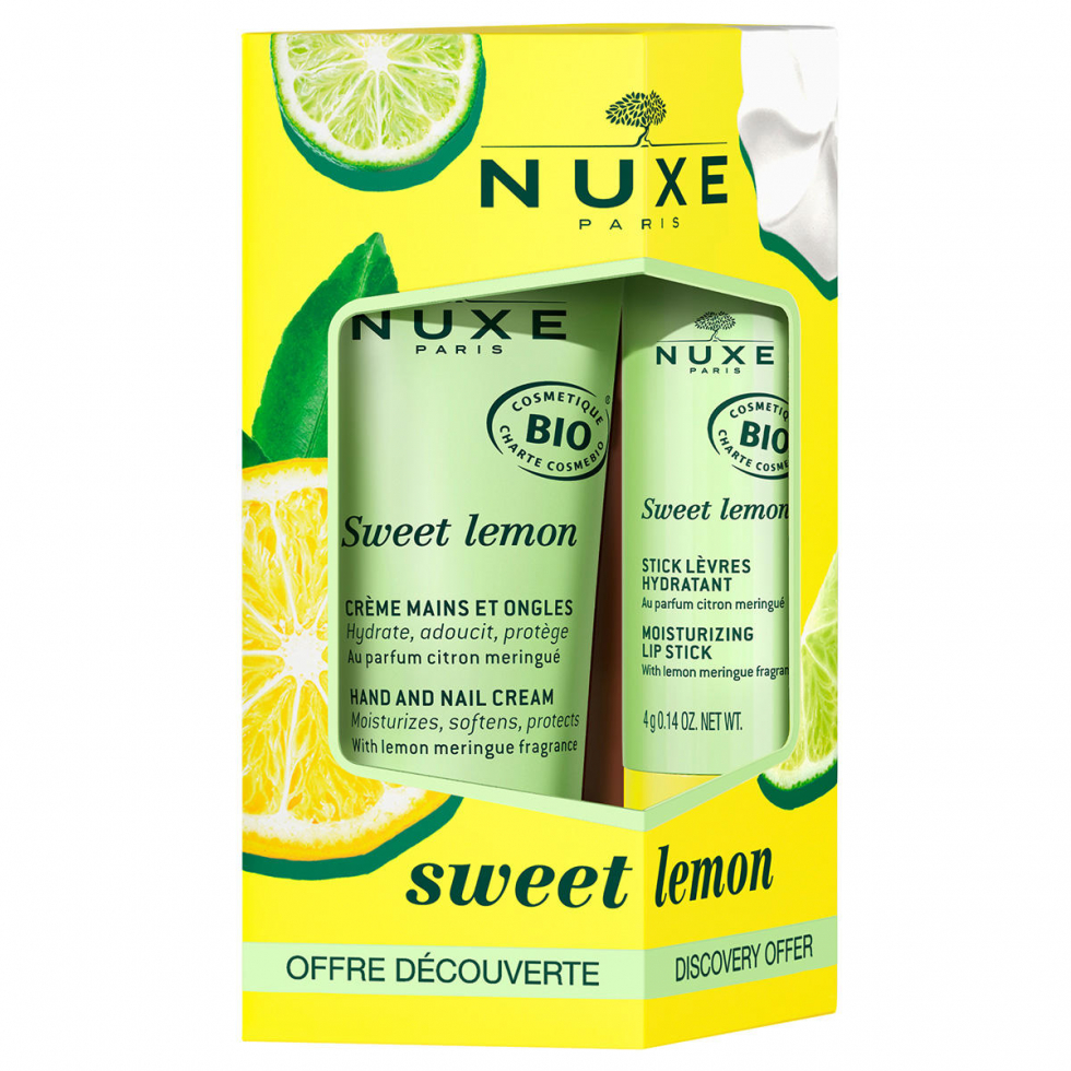 NUXE Sweet Lemon Duo de soins pour les mains et les lèvres  - 1