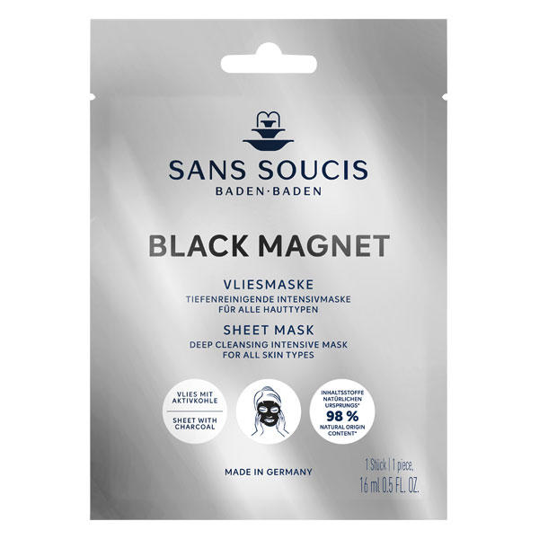 SANS SOUCIS Black Magnet Vliesmaske 1 Stück - 1