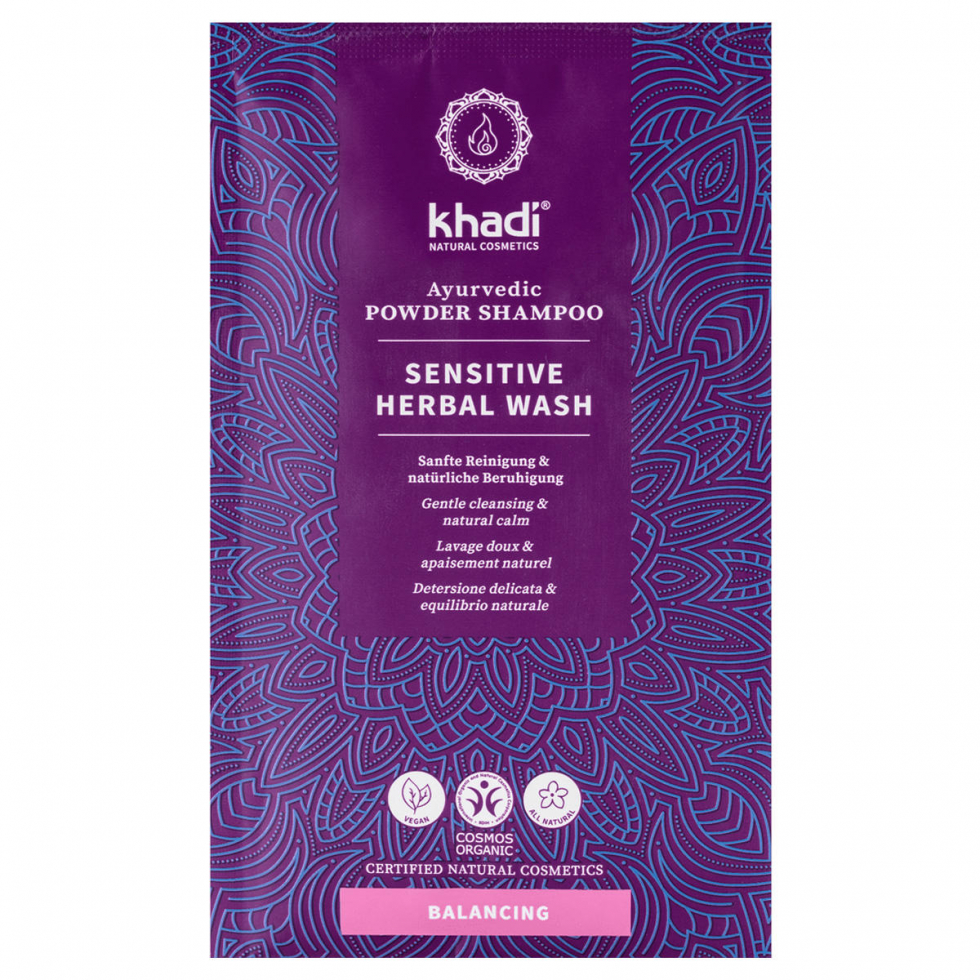 khadi Balancing Ayurvedic Powder Shampoo Sensitive Herbal Wash 50 g - 1