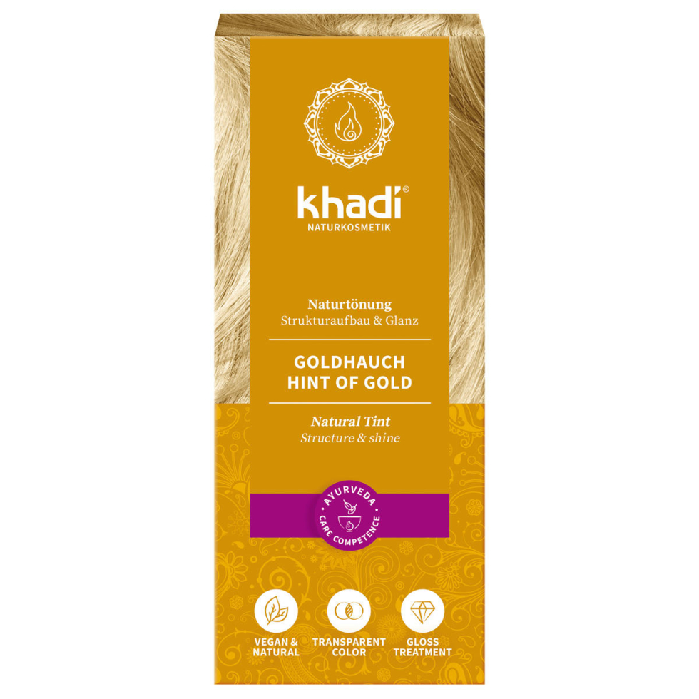khadi Couleur de cheveux à base de plantes touche d'or 100 g - 1