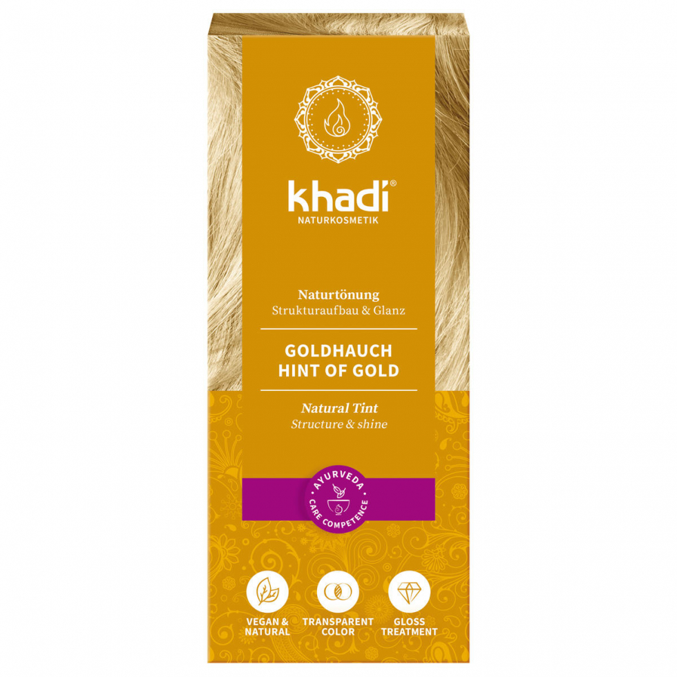 khadi Coloración vegetal para el cabello Gold Breeze 100 g - 1