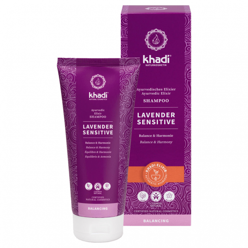 khadi Balancing Ayurvedic Elixir Shampoo Lavender Sensitive 200 ml - 1