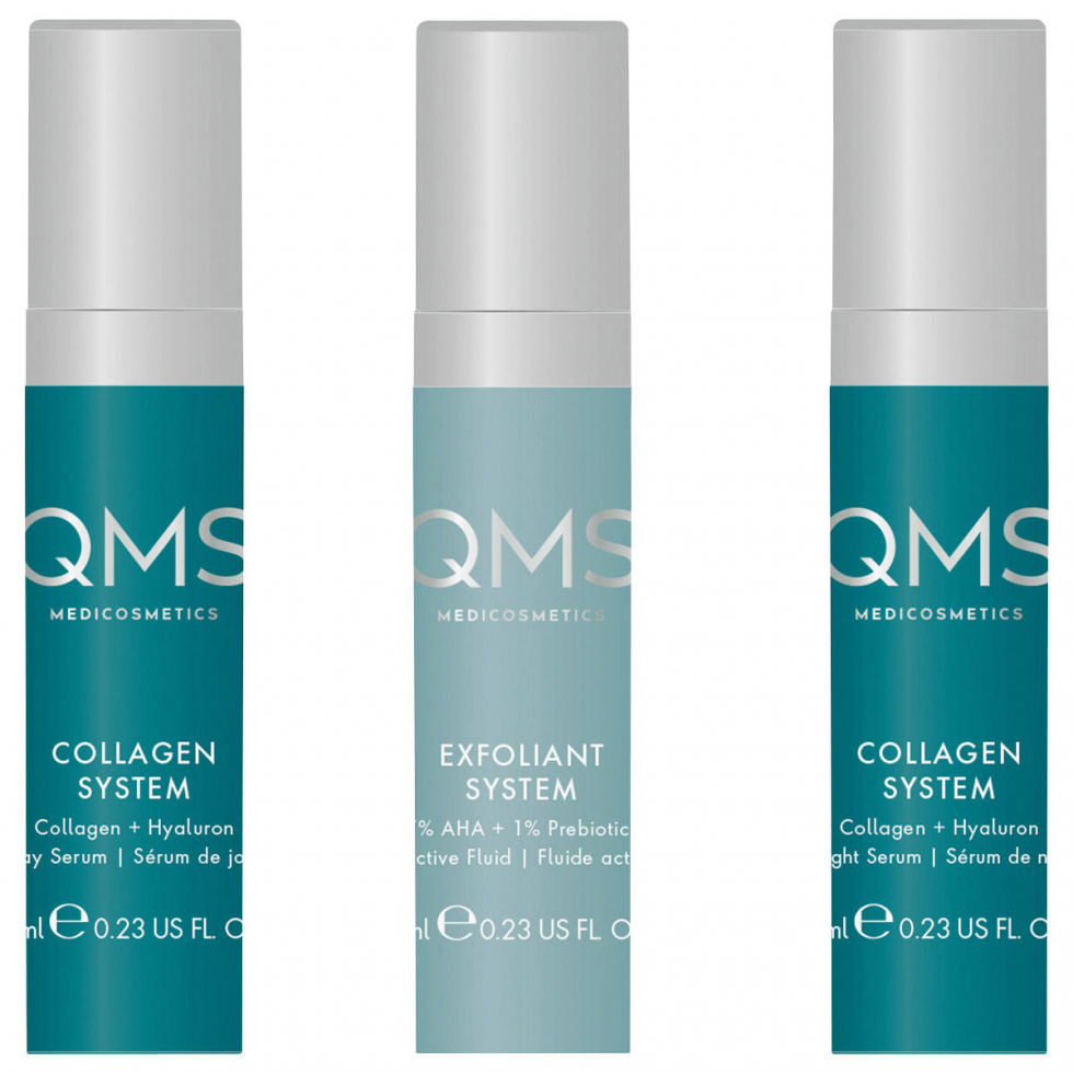 QMS Collagen + Exfoliant Set Medium 3 x 7 ml  - 1