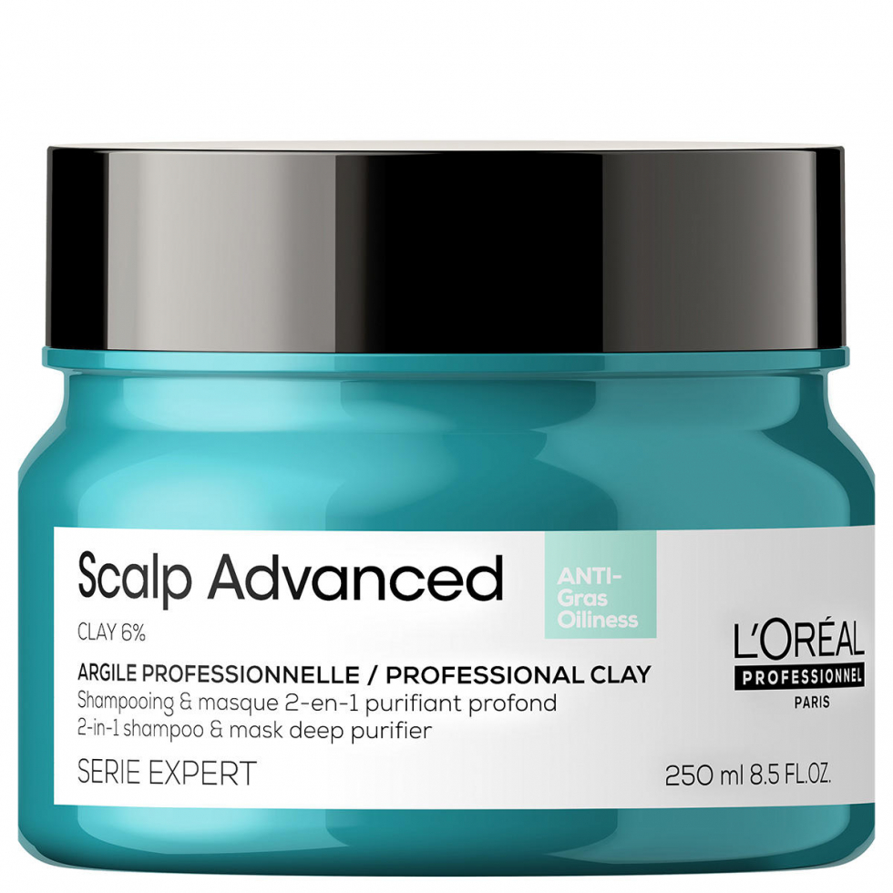 L'Oréal Professionnel Paris Serie Expert Scalp Advanced Anti-Oiliness 2in1 Deep Purifier Clay 250 ml - 1