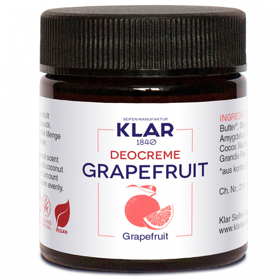 KLAR Grapefruit deodorant crème 30 ml - 1