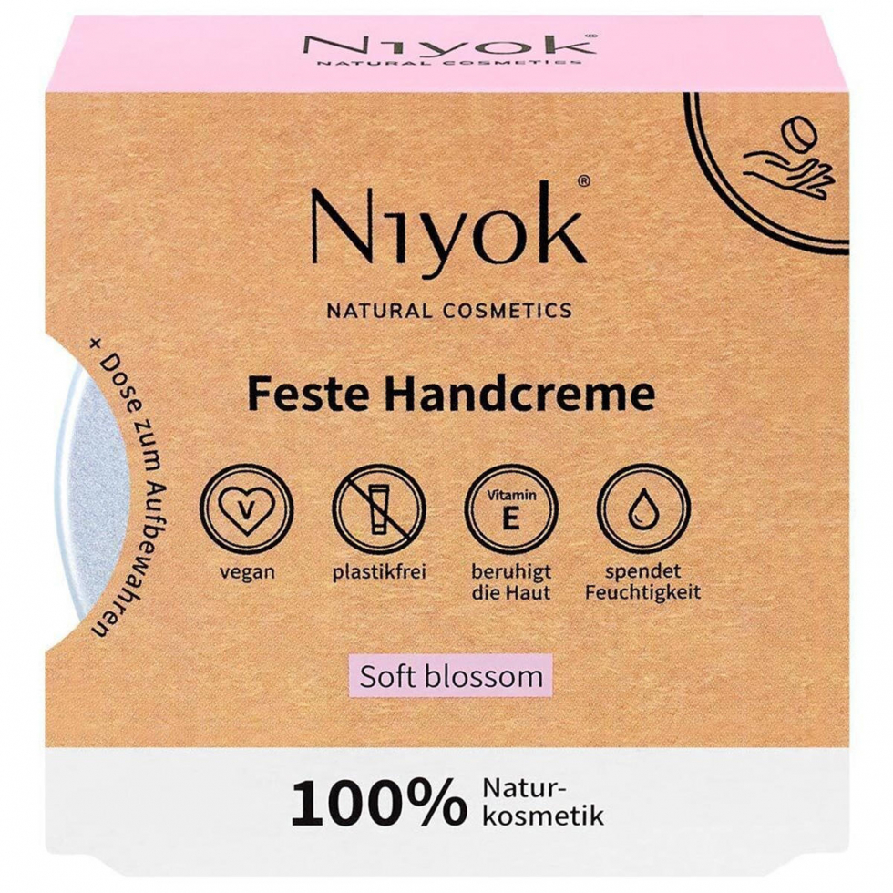 Niyok Solid hand cream Soft blossom 50 g - 1