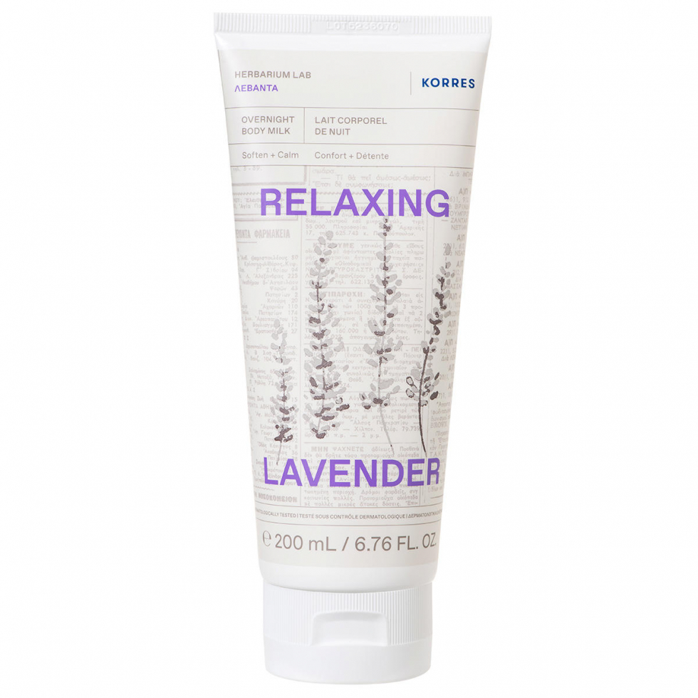 KORRES Relaxing Lavender Overnight Body Milk 200 ml - 1