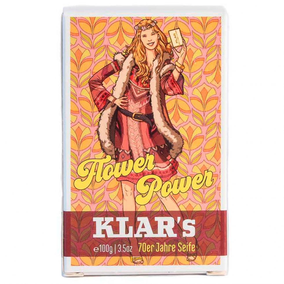 KLAR Jabón retro Flower Power de Klar 100 g - 1