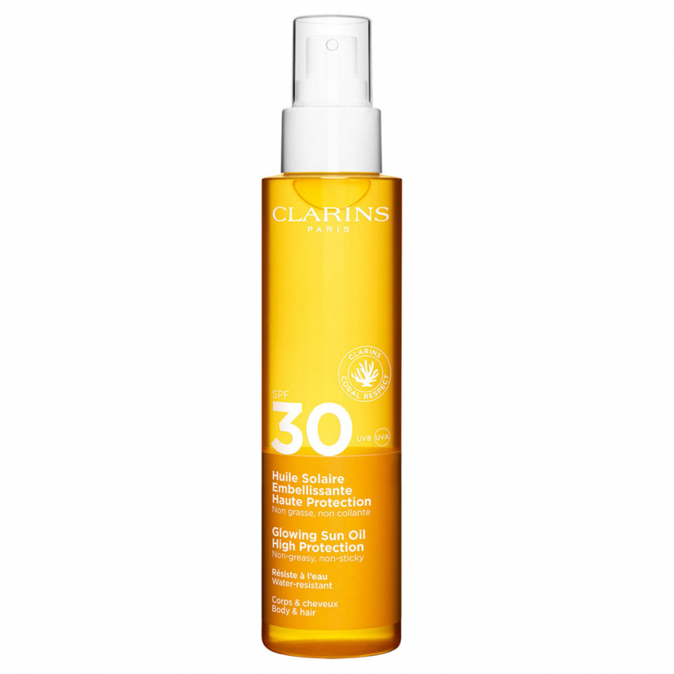 CLARINS Huile Solaire Embellissante Haute Protection SPF 30 150 ml - 1