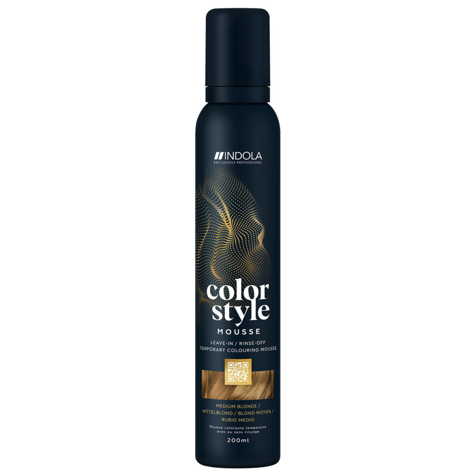 Indola Profession Color Style Mousse Mittelblond 200 ml - 1