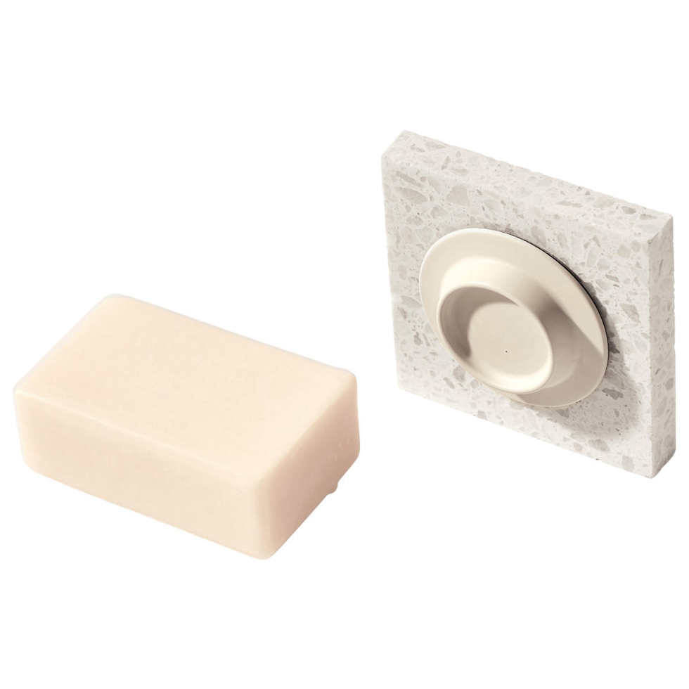 soapi Porta sapone magnetico bianco crema  - 1