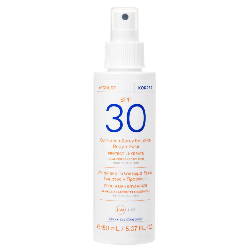 KORRES Yoghurt Sunscreen Spray Emulsion Face + Body SPF 30 150 ml - 1