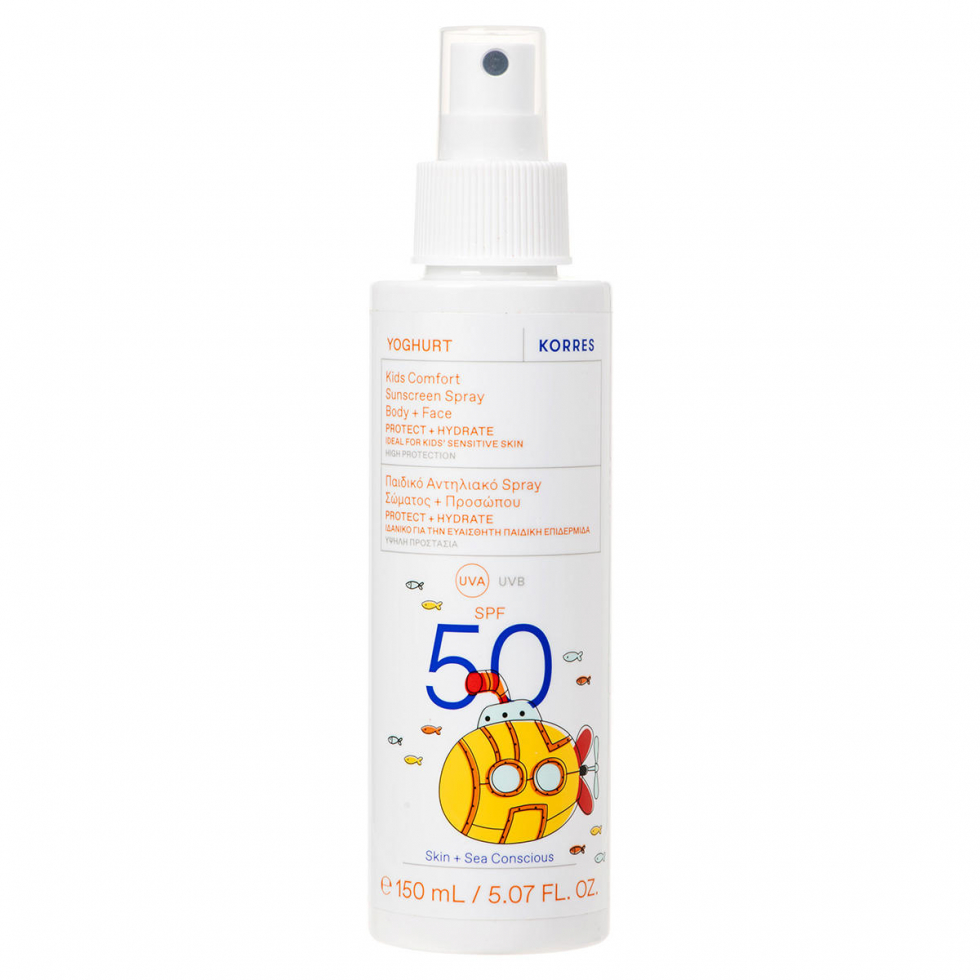 KORRES Yoghurt Kids Comfort Sunscreen Spray Body + Face SPF 50 150 ml - 1
