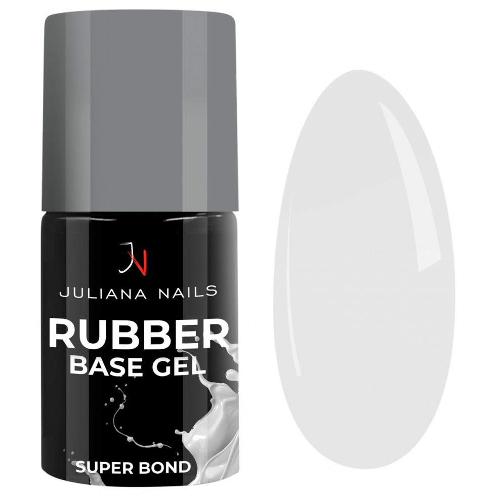 Juliana Nails Gel Lack - Rubber Base Gel - Milky White 6 ml - 1