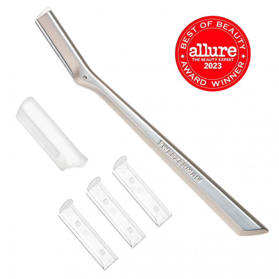 TWEEZERMAN Facial Razor Silver - 1