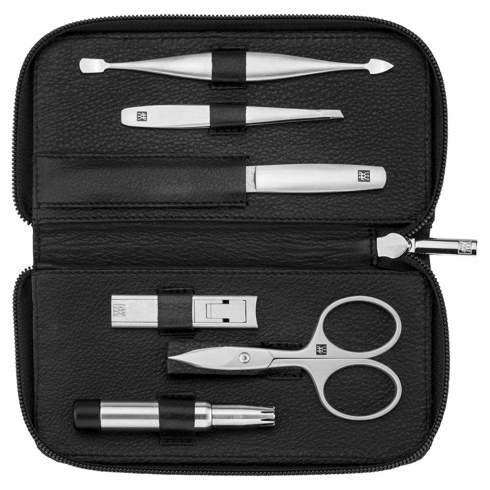 ZWILLING Estuche de manicura premium de 6 piezas en negro  - 1