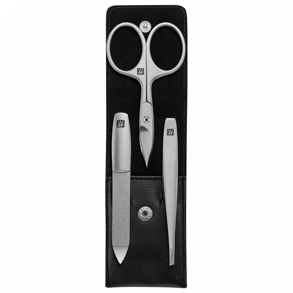 ZWILLING Estuche de manicura premium de 3 piezas en negro  - 1