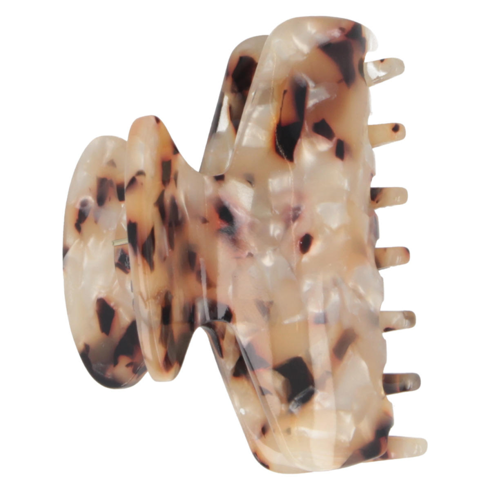 Solida Pince à cheveux marron à motifs 7 cm - 1