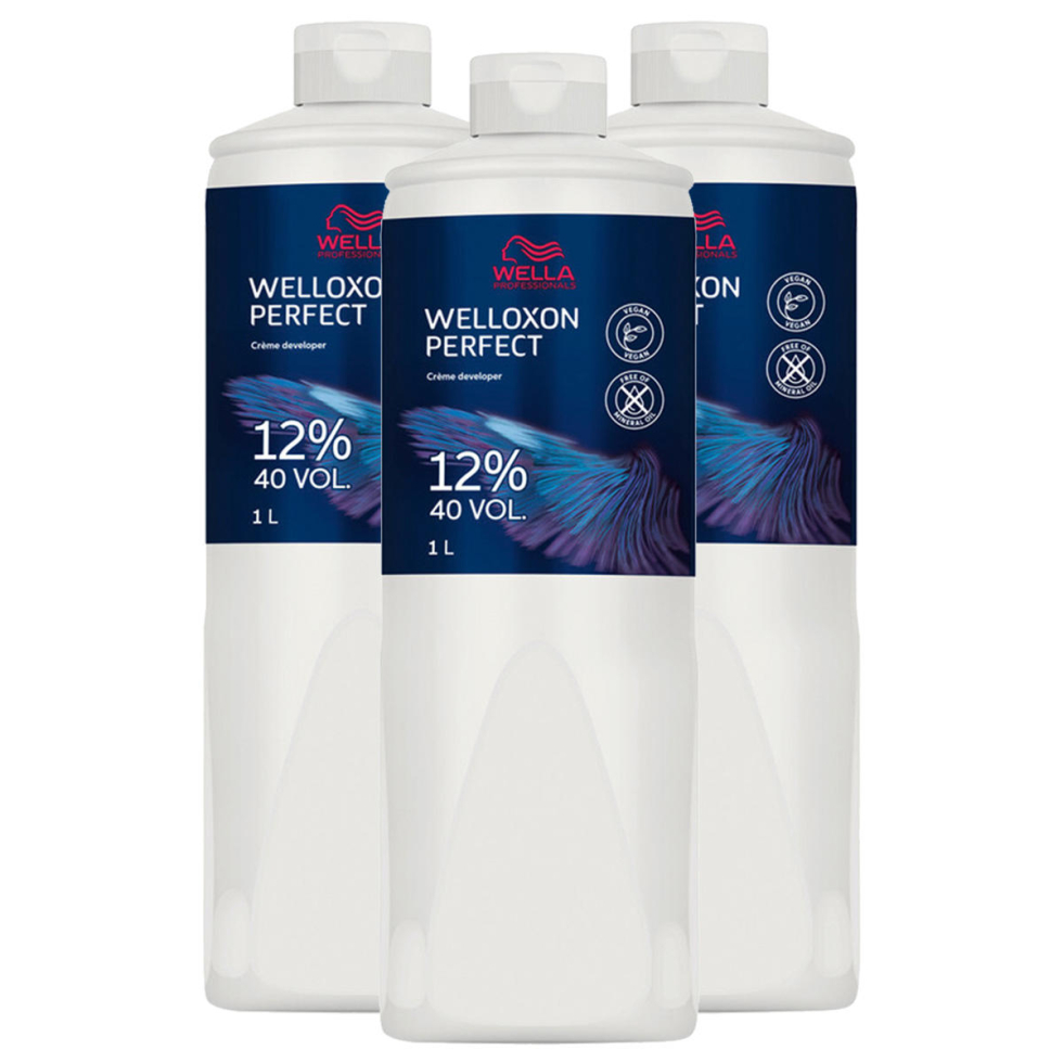 Wella Welloxon Set de 3 Perfect Creme Developer 12 % - 40 Vol. 3 x 1 litre - 1
