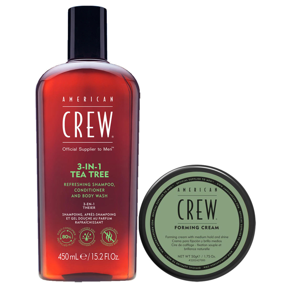 American Crew Classic Cream + 3in1 Tea Tree Set  - 1