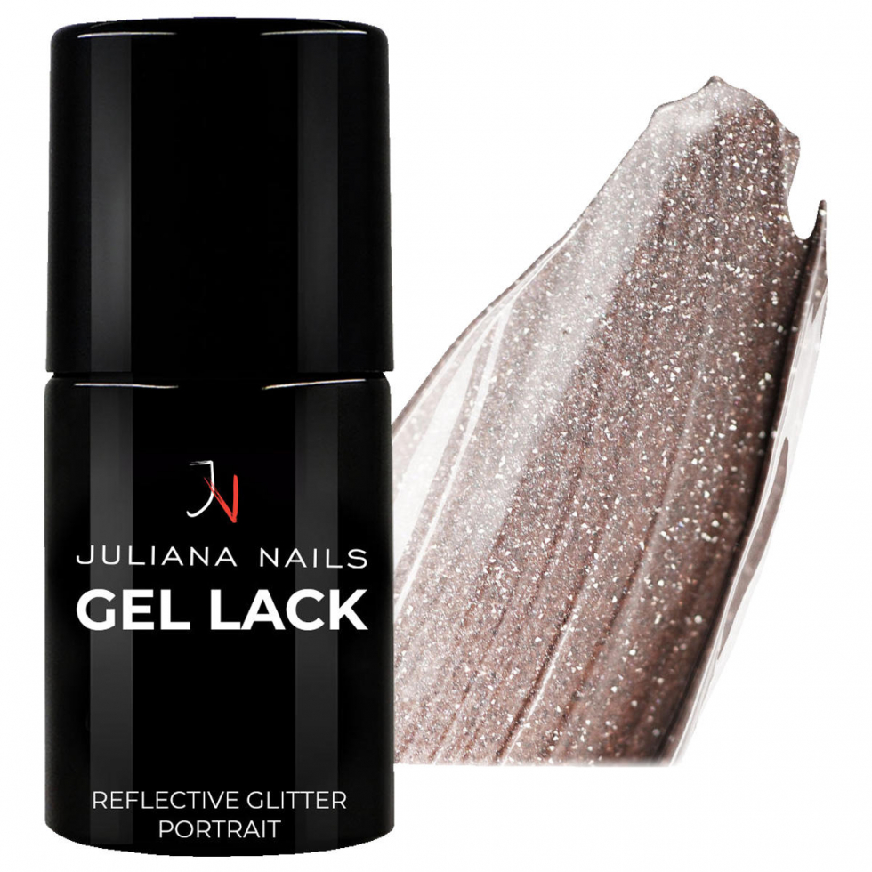 Juliana Nails Gel Lack Reflective Glitter Portrait 6 ml - 1