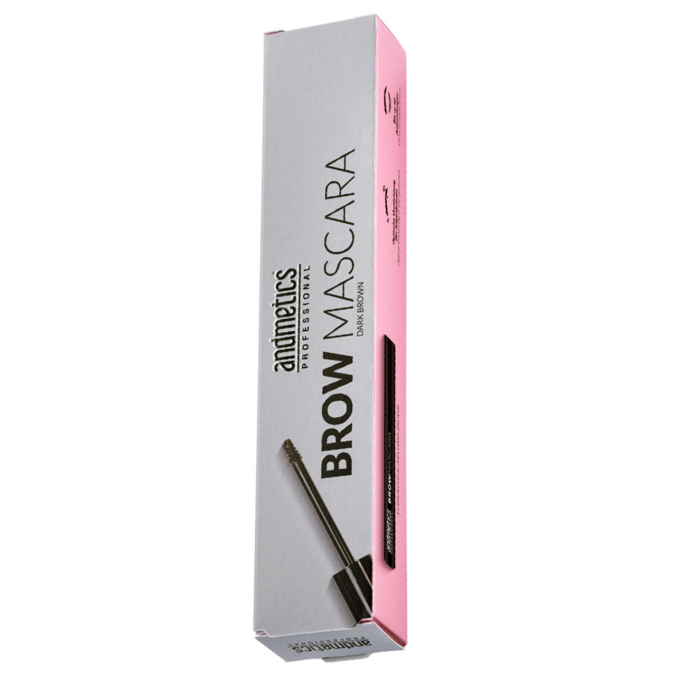 andmetics professional Brow Mascara Dark Brown 6,5 ml - 1