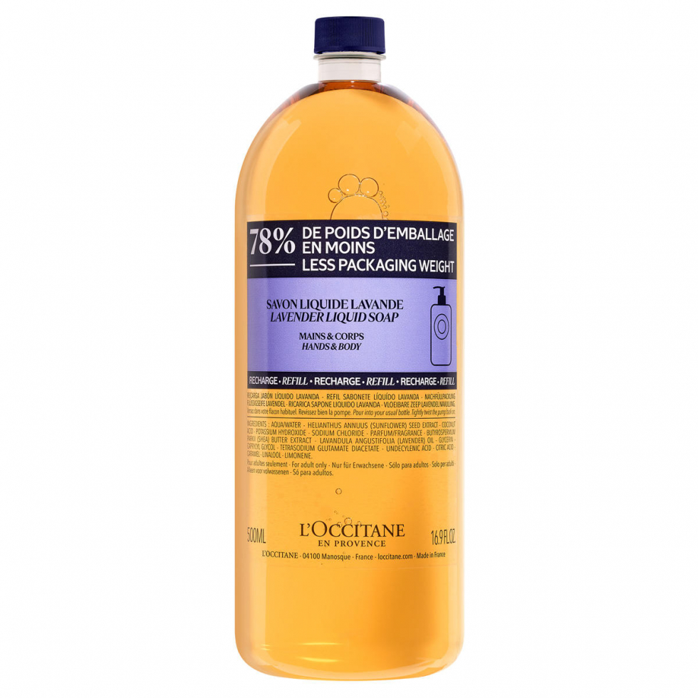L'Occitane Shea Lavendel Flüssigseife Nachfüllpackung 500 ml - 1