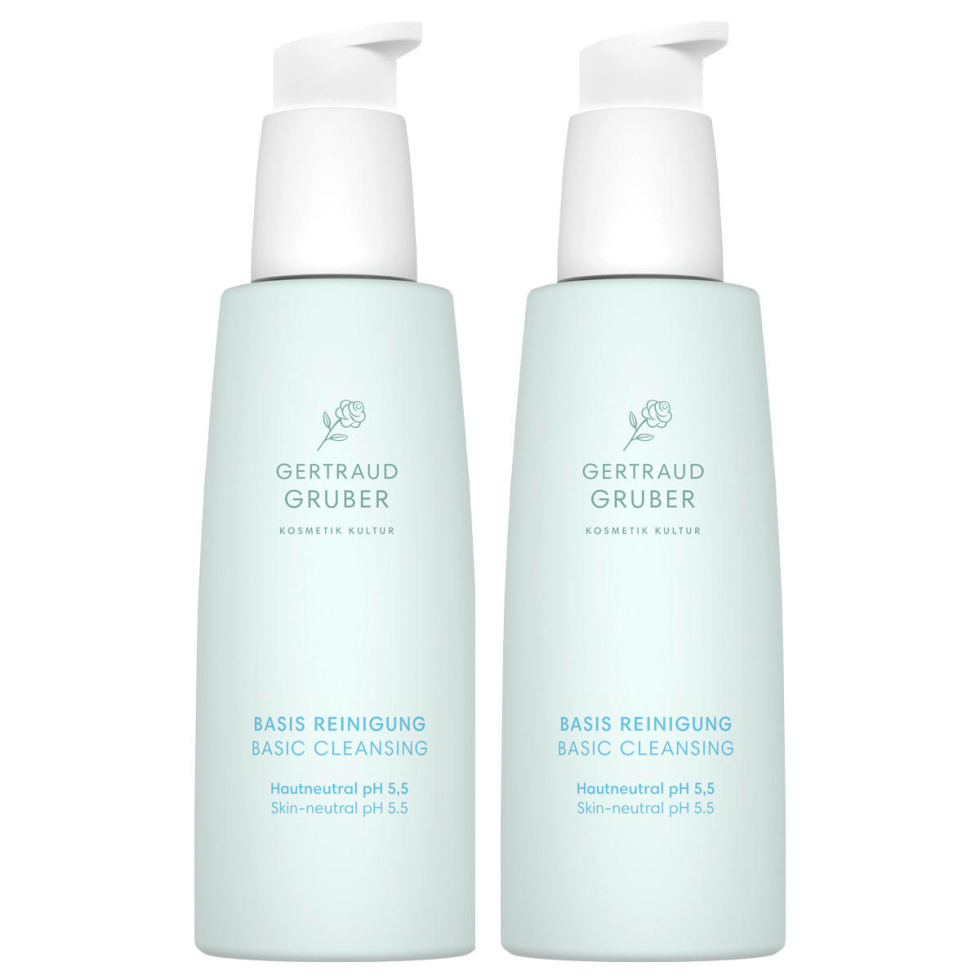 GERTRAUD GRUBER Dúo neutro de limpieza básica de la piel 2 x 200 ml - 1
