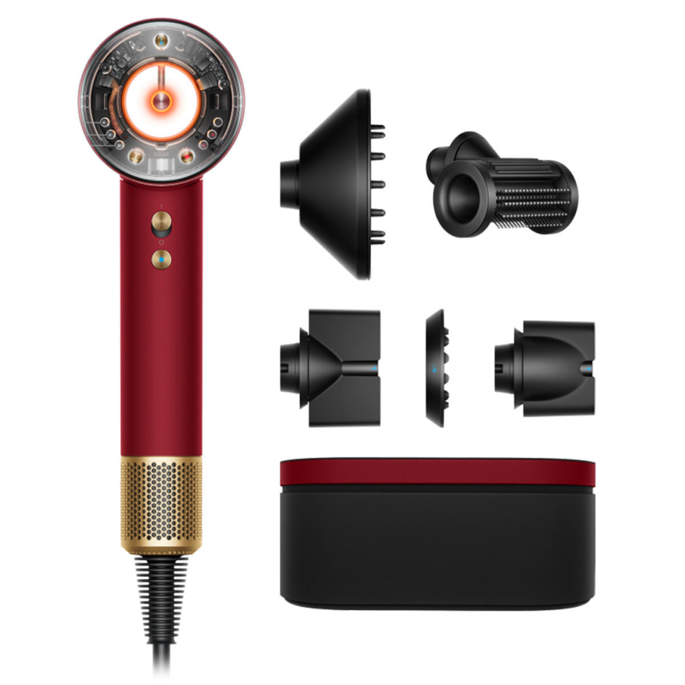 Dyson Supersonic Nural haardroger Fluweelrood/goud - 1