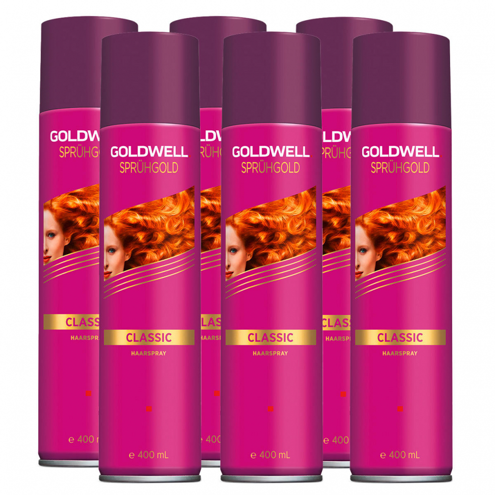 Goldwell Sprühgold Classic Haarspray 6er Set Medi 6 x 400 ml - 1