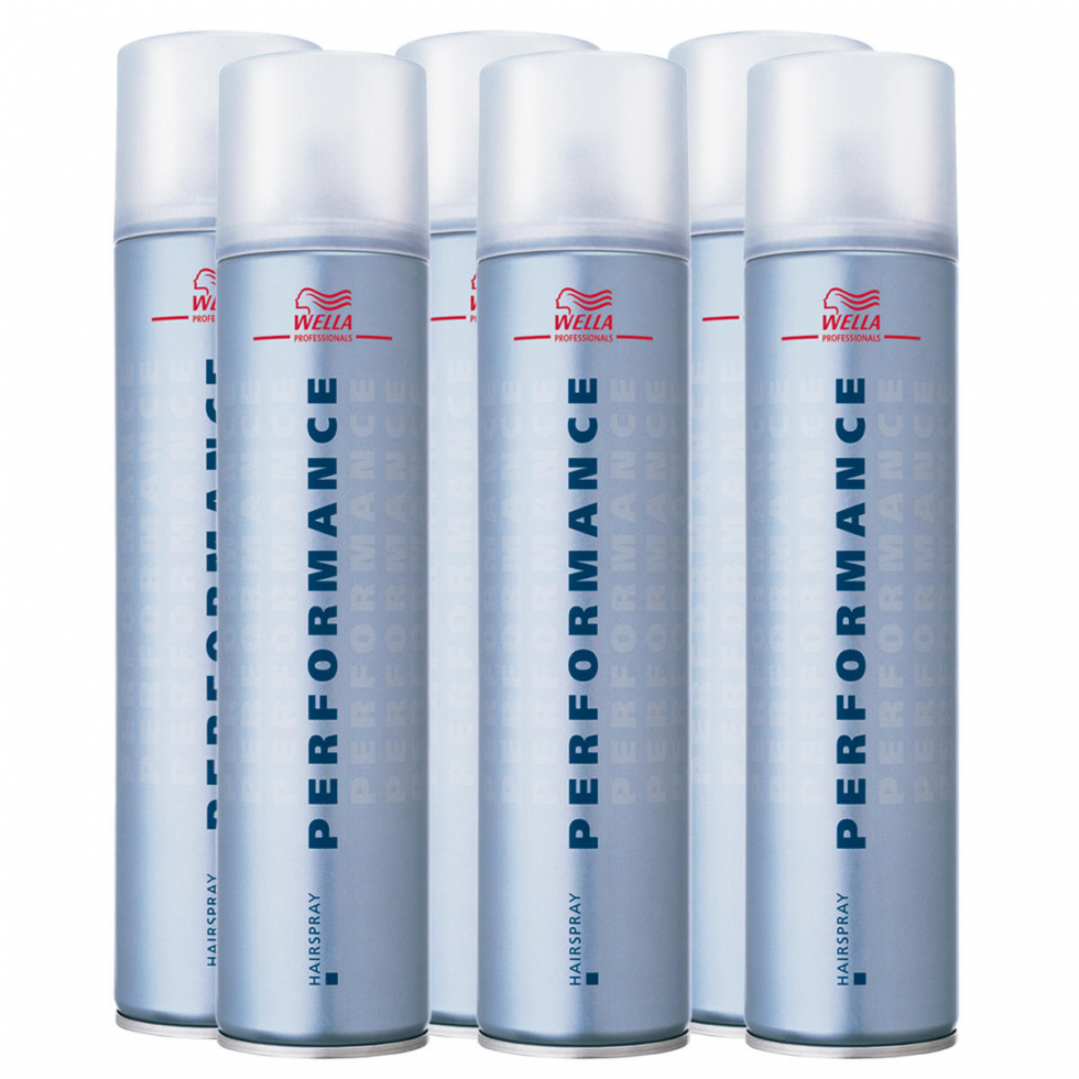 Wella Professionals Performance Haarspray mit Treibgas Aerosoldose Set (6 x 500ml) 3000 ml - 1