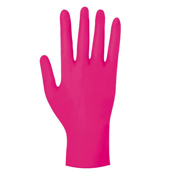 Meditrade Nitril Magenta Handschuhe  - 1