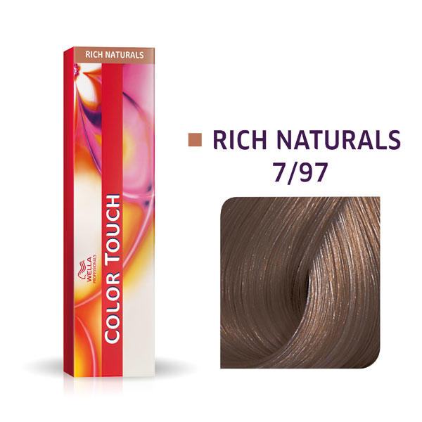Wella Color Touch Rich Naturals 7/97 blond moyen cendré châtain - 1