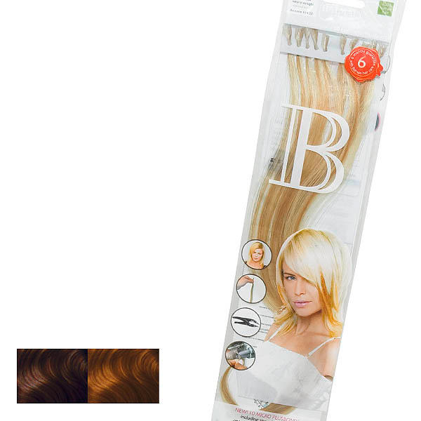 Balmain Fill-In Extensions Natural Straight Duotone 8/27 (level 8) Dark Coco Blond/Medium Beige Blond - 1