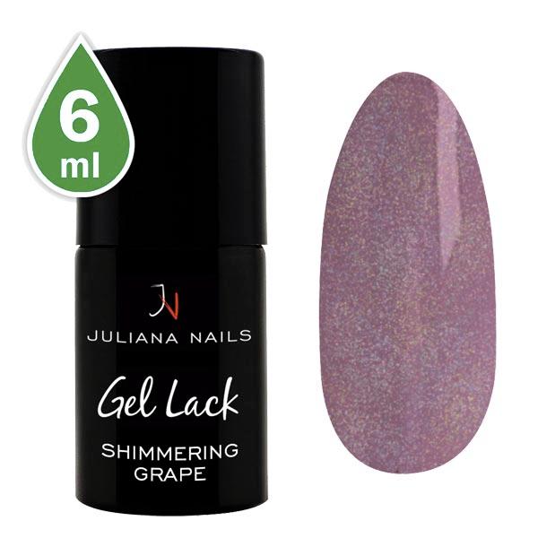 Juliana Nails Gel Lack Glitter/Shimmer Shimmering Grape 6 ml - 1