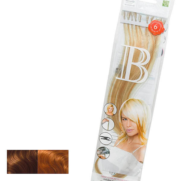 Balmain Fill-In Extensions Natural Straight Duotone 12/25 Medium Blond/Ultra Light Gold Blond - 1