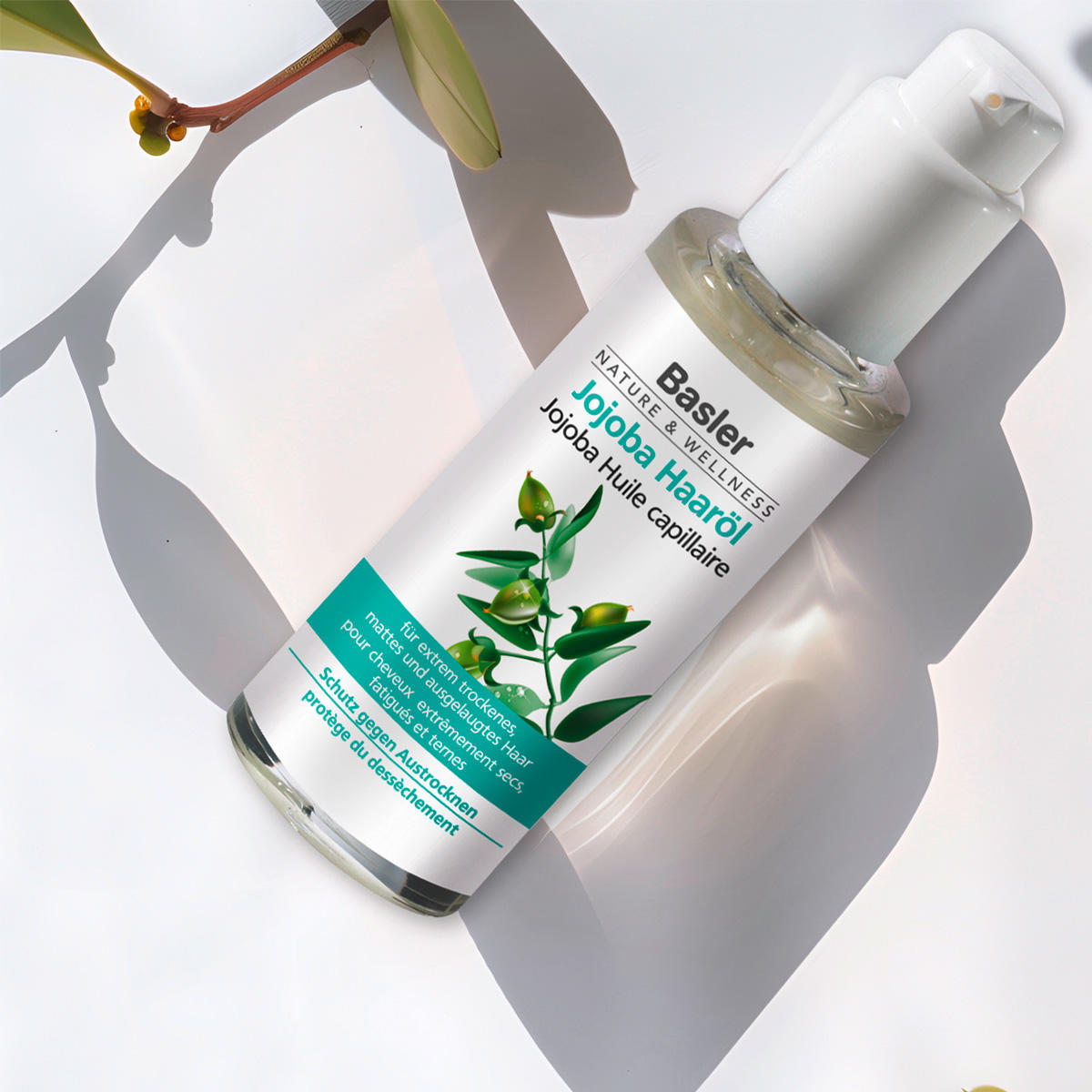 basler Jojoba Haaröl Glasflasche mit Spender 50 ml - 10