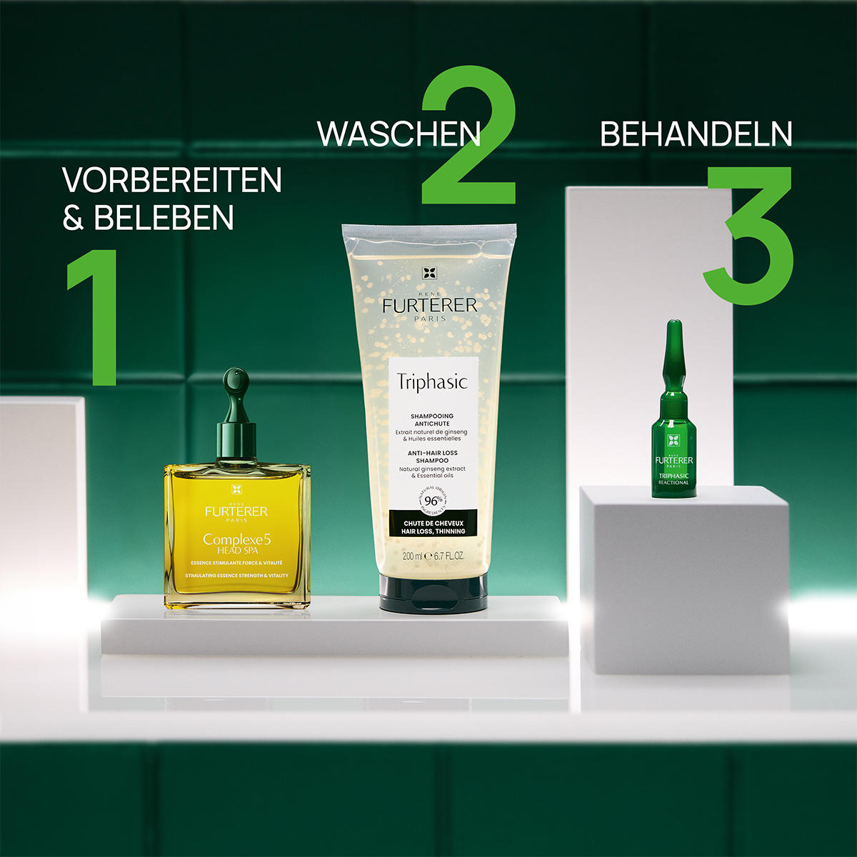 René Furterer Triphasic Reactional Kur bei temporärem Haarausfall 12 x 5 ml - 10