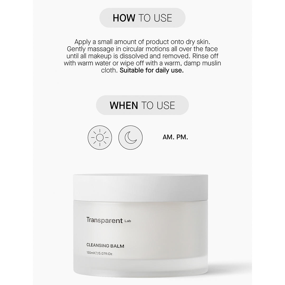Transparent Lab Cleansing Balm 150 ml - 10
