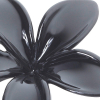 Braid rubber flower Black - 2
