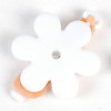Solida Elastiques avec fleur et strass blanc - 2