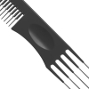 Jäneke Toupee fork comb Anthracite - 2