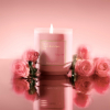 Maison Francis Kurkdjian Paris Vela perfumada À la rose 280 g - 2