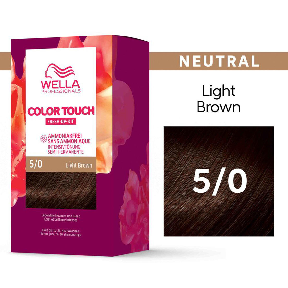 Wella Color Touch Fresh-Up-Kit 5/0 Light Brown - 2