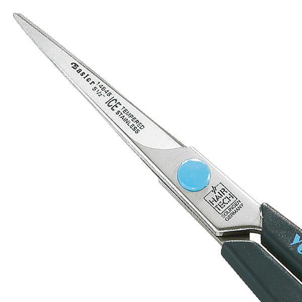 basler Haarschere Young Line 5½", Blau versetzte Griffe - 2