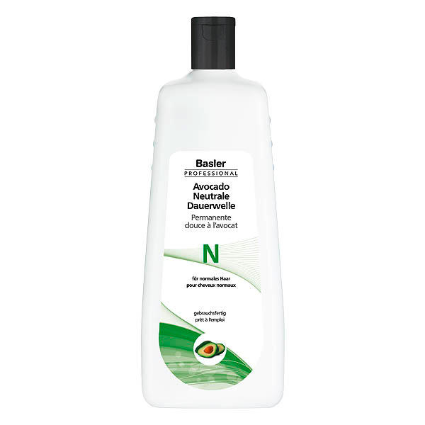 Basler Permiso neutro de aguacate P, para cabellos porosos, dañados y teñidos, botella económica de 1 litro - 2