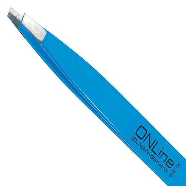 ONLine Pincet schuin INOX Blauw - 2