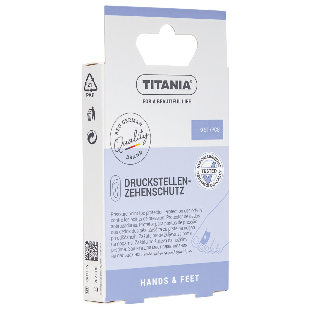Titania Foot Care Protección de los dedos de los pies en los puntos de presión  - 2